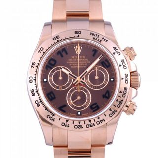 ロレックス ROLEX デイトナ 116505 チョコレートブラウン文字盤 中古 腕時計 メンズ(腕時計(アナログ))