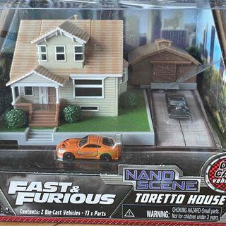 ワイルドスピード　ドムの家　FAST&FURIOUS  ジオラマセット(ミニカー)