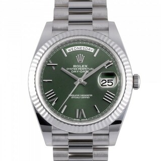 ロレックス ROLEX デイデイト 40 228239 オリーブグリーン/ローマ文字盤 中古 腕時計 メンズ(腕時計(アナログ))