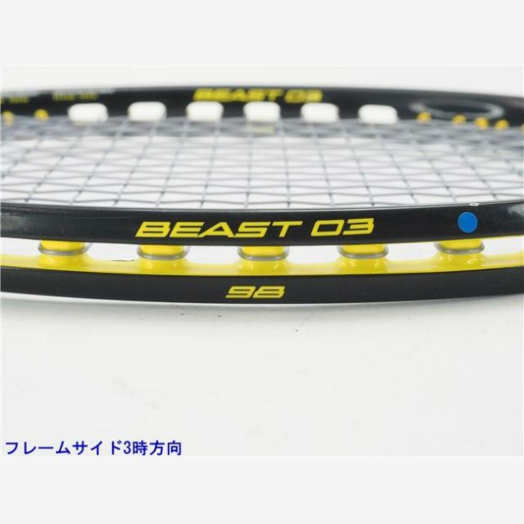 中古 テニスラケット プリンス ビースト オースリー 98 2018年モデル (G3)PRINCE BEAST O3 98 2018