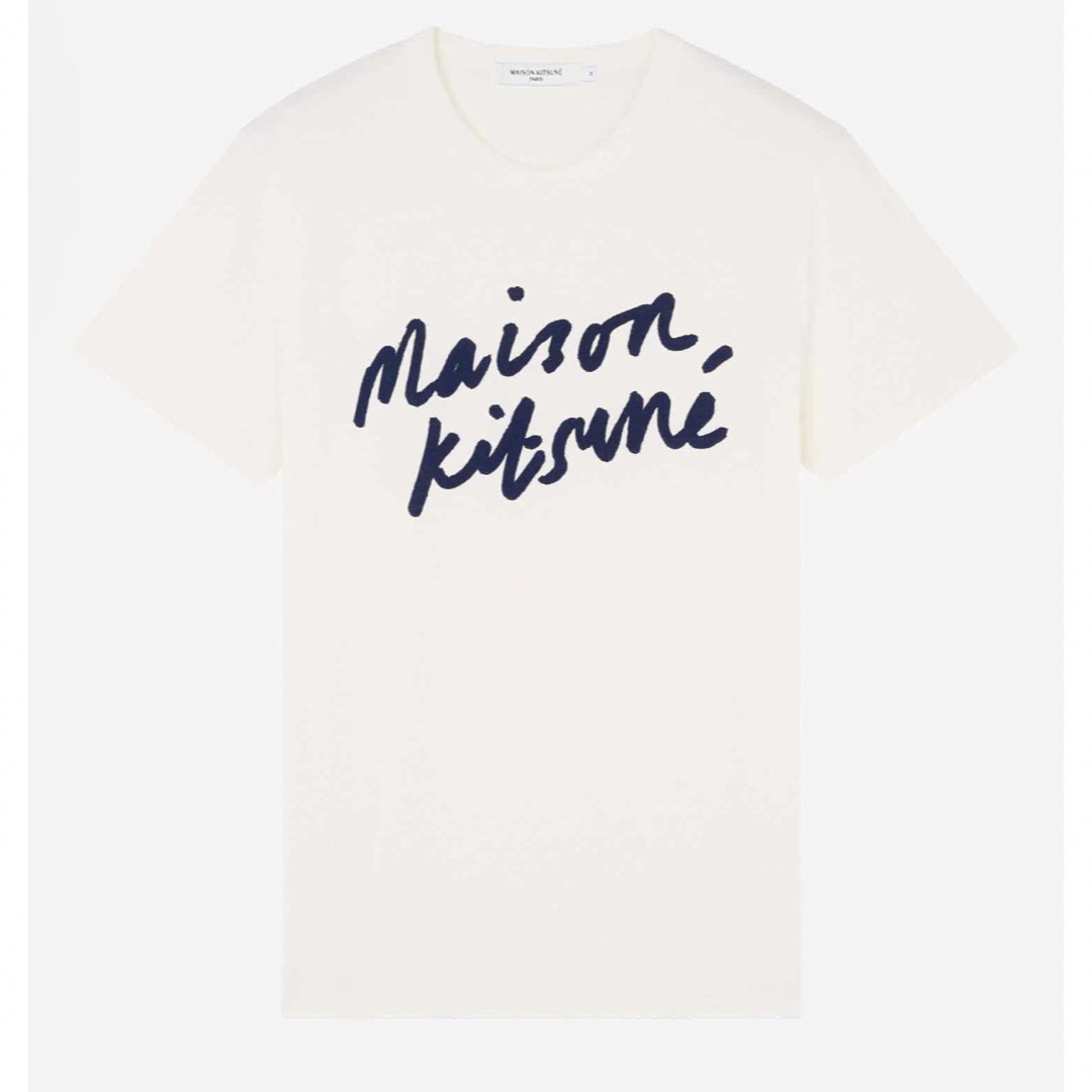 MAISON KITSUNE'(メゾンキツネ)のメゾン キツネ ハンドライティングクラシックTシャツ レディースのトップス(Tシャツ(半袖/袖なし))の商品写真