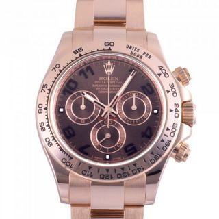 ロレックス ROLEX デイトナ 116505 チョコレートアラビア文字盤 中古 腕時計 メンズ(腕時計(アナログ))