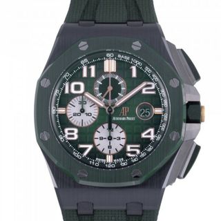 オーデマ・ピゲ AUDEMARS PIGUET ロイヤルオーク オフショア クロノグラフ ブティック限定モデル 26405CE.OO.A056CA.01 スモークグリーン/ロジウム文字盤 中古 腕時計 メンズ(腕時計(アナログ))