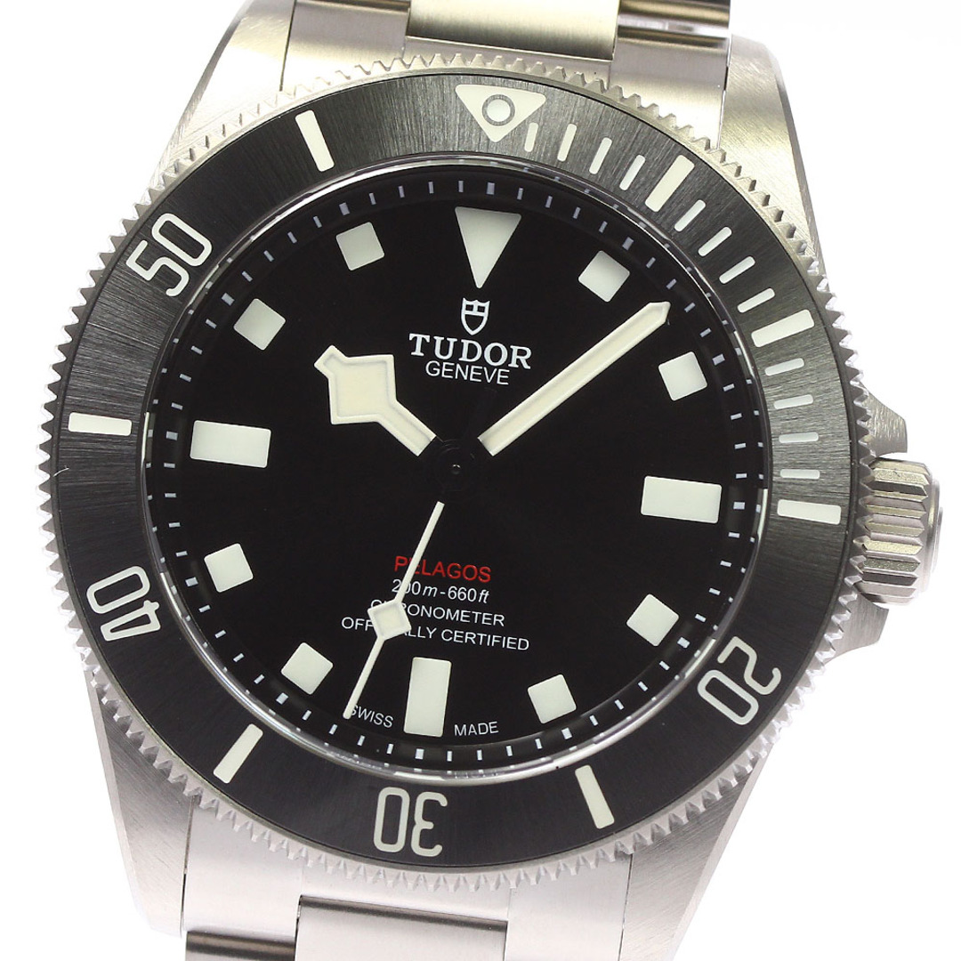 綺麗な状態文字盤チュードル TUDOR 25407N ペラゴス39 デイト 自動巻き メンズ 未使用品 箱・保証書付き_754147