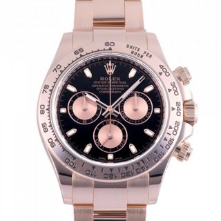 ロレックス ROLEX デイトナ 116505 ブラック/ピンク文字盤 中古 腕時計 メンズ(腕時計(アナログ))