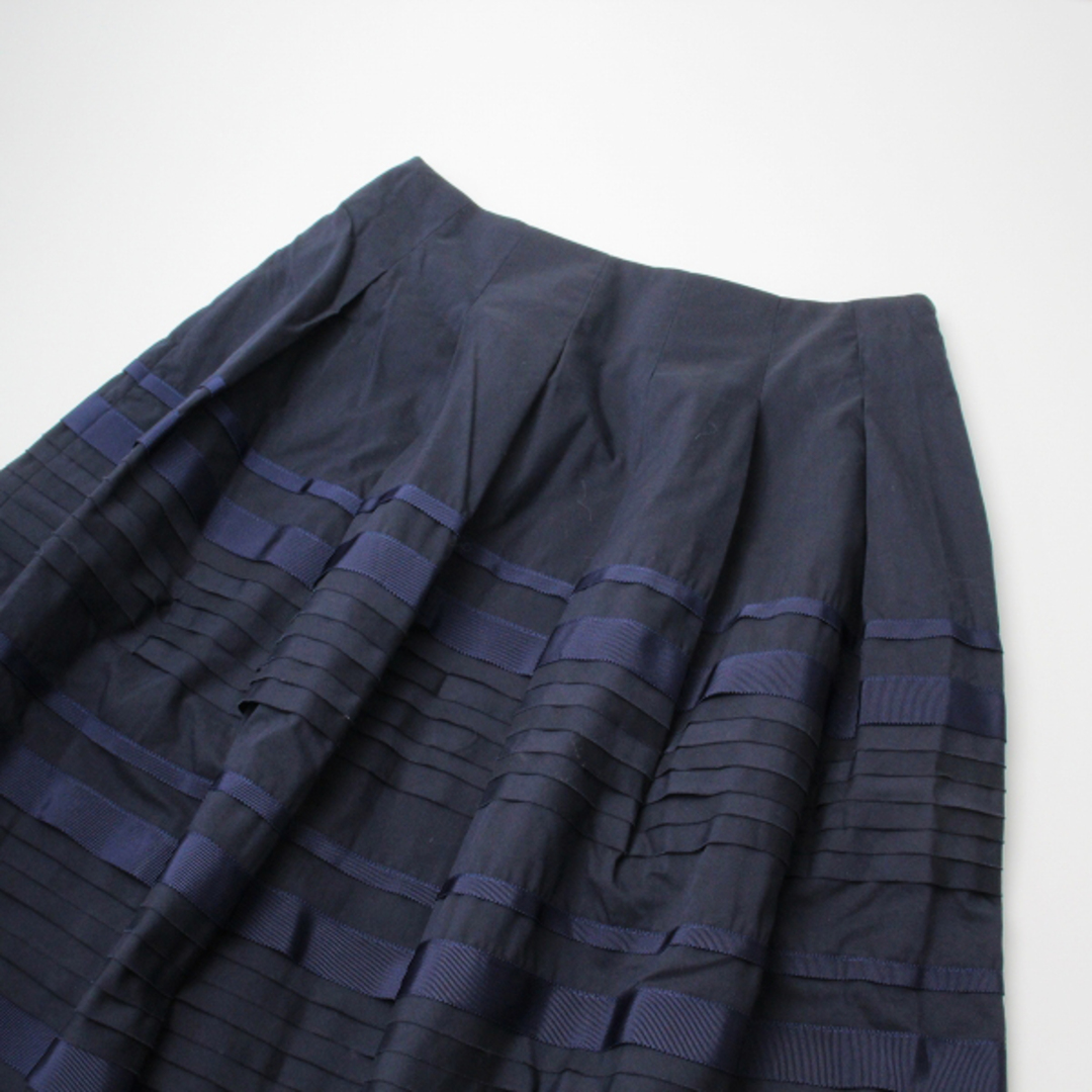 美品 M'S GRACY エムズグレイシー グログランリボン フリル スカート 38/ネイビー ボトムス 裾チュール【2400013365611】 |  フリマアプリ ラクマ