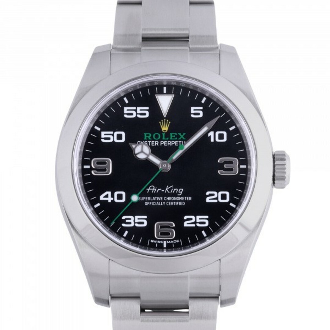 ロレックス ROLEX エアキング 116900 ブラック文字盤  腕時計 メンズ腕時計(アナログ)