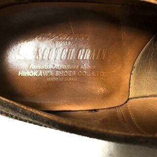 スコッチグレイン 革靴 ダークブラウン 24.5 スエードレザー 美品
