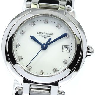 ロンジン LONGINES L8.111.4 プリマルナ デイト 11Pダイヤ 自動巻き レディース 良品 保証書付き_748717【ev10】