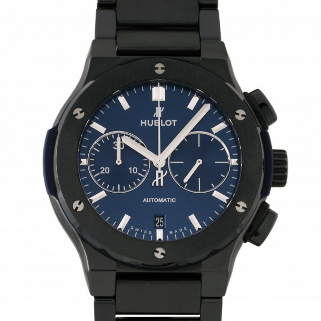 ウブロ HUBLOT クラシックフュージョン クロノグラフ セラミック ブルー ブレスレット 520.CM.7170.CM ブルー文字盤  腕時計 メンズ時計