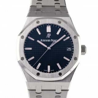 オーデマ・ピゲ AUDEMARS PIGUET ロイヤルオーク オートマティック 15500ST.OO.1220ST.03 ブラック文字盤 中古 腕時計 メンズ(腕時計(アナログ))