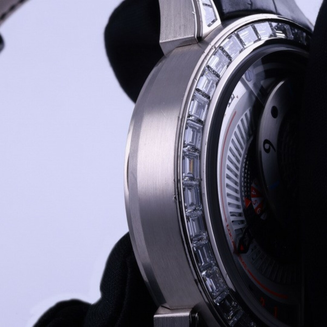 ハリー・ウィンストン HARRY WINSTON オーシャン デュアルタイム オートマティック 世界限定20本 OCEATZ44WW013 シルバー文字盤 中古 腕時計 メンズ メンズの時計(腕時計(アナログ))の商品写真