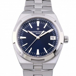 ヴァシュロン・コンスタンタン VACHERON CONSTANTIN オーヴァーシーズ ブティック限定 4500V/110A-B128 ブルー文字盤 中古 腕時計 メンズ(腕時計(アナログ))