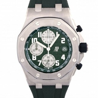 オーデマ・ピゲ AUDEMARS PIGUET ロイヤルオーク オフショア ブティック限定モデル 26238TI.OO.A056CA.01 カーキ/シルバー文字盤 中古 腕時計 メンズ(腕時計(アナログ))