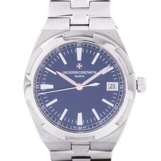 ヴァシュロン・コンスタンタン VACHERON CONSTANTIN オーヴァーシーズ ブティック限定 4500V/110A-B128 ブルー文字盤 中古 腕時計 メンズ(腕時計(アナログ))