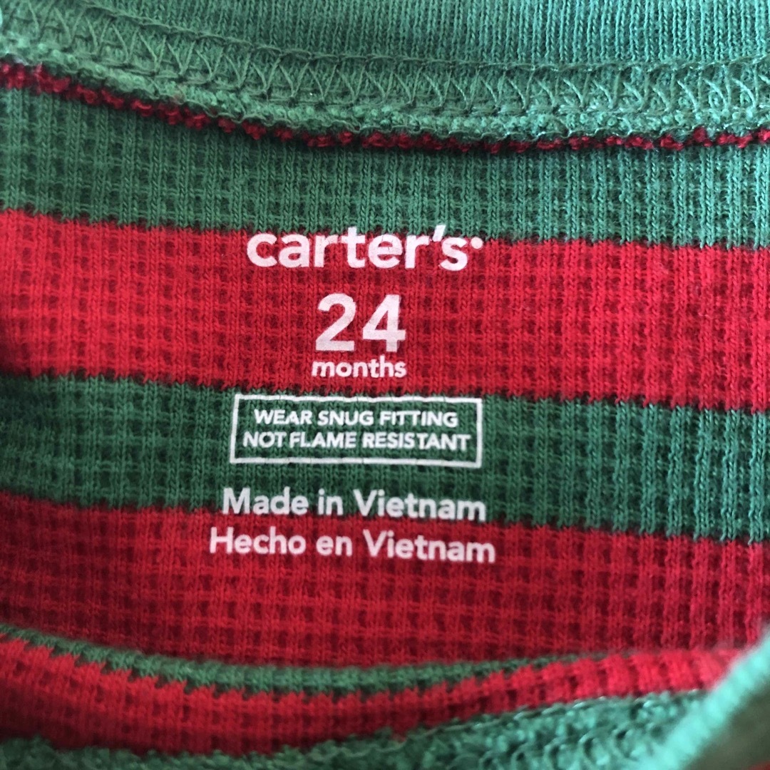 carter's(カーターズ)のカーターズ　クリスマスパジャマ キッズ/ベビー/マタニティのベビー服(~85cm)(パジャマ)の商品写真