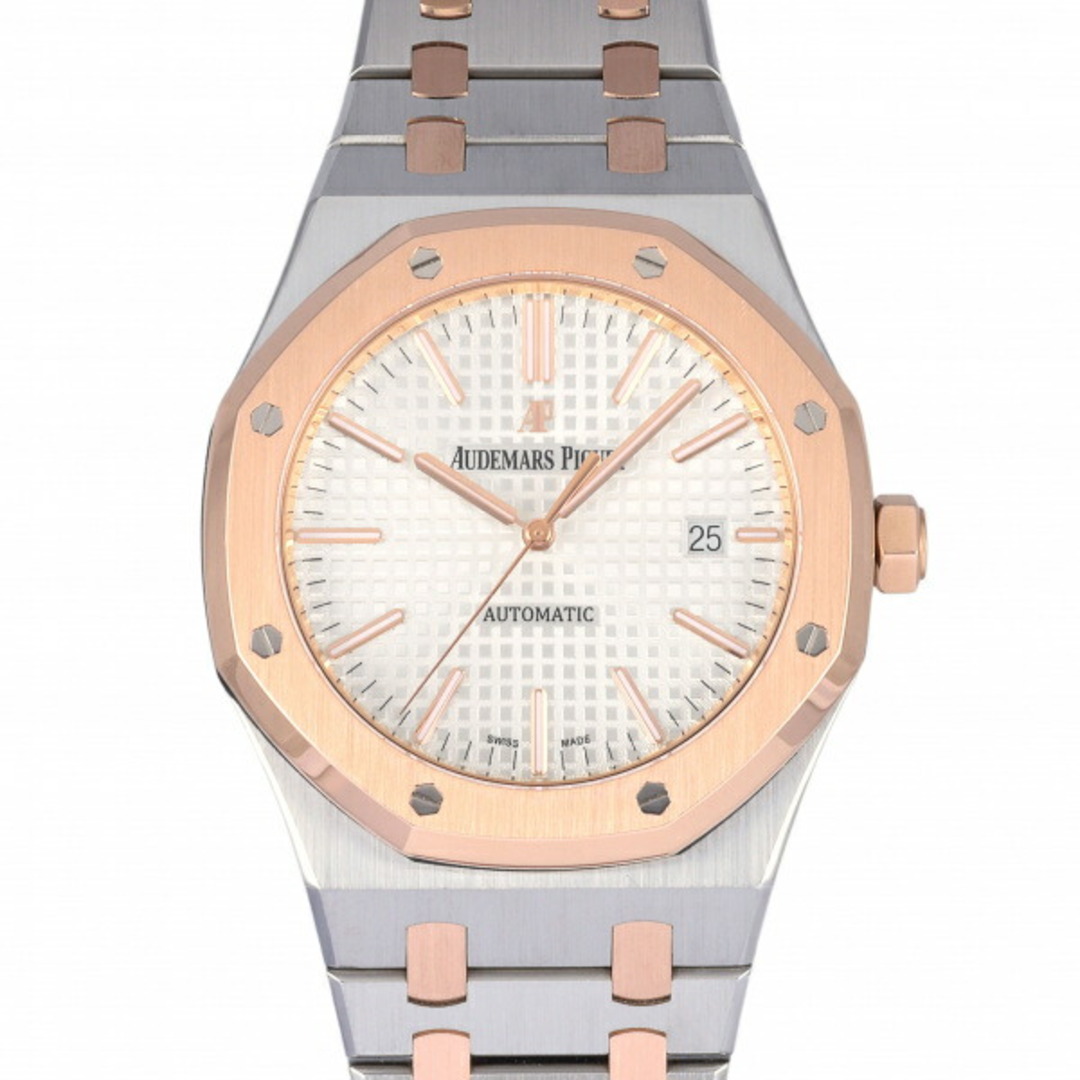 AUDEMARS PIGUET(オーデマピゲ)のオーデマ・ピゲ AUDEMARS PIGUET ロイヤルオーク 15400SR.OO.1220SR.01 シルバー文字盤 中古 腕時計 メンズ メンズの時計(腕時計(アナログ))の商品写真