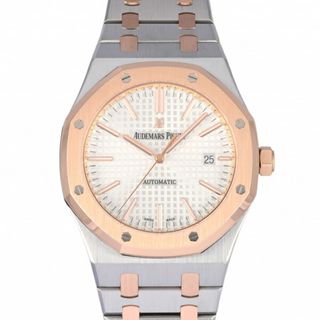 オーデマ・ピゲ AUDEMARS PIGUET ロイヤルオーク 15400SR.OO.1220SR.01 シルバー文字盤 中古 腕時計 メンズ(腕時計(アナログ))