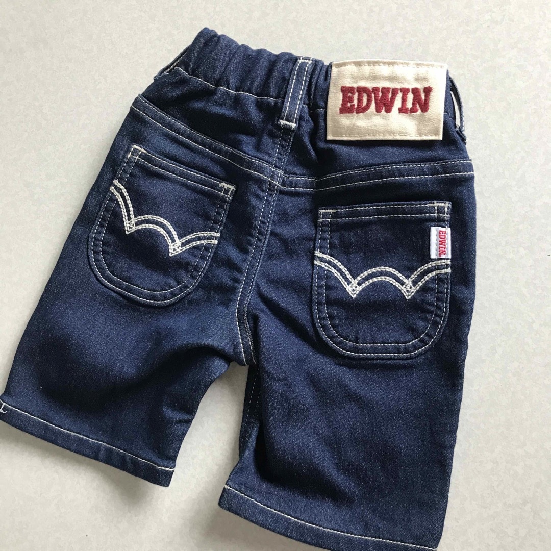 EDWIN(エドウィン)の新品 エドウィン　ハーフパンツ 80 キッズ/ベビー/マタニティのベビー服(~85cm)(パンツ)の商品写真