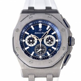 オーデマ・ピゲ AUDEMARS PIGUET ロイヤルオーク オフショア クロノグラフ 26480TI.OO.A027CA.01 ブルー/グレー文字盤 中古 腕時計 メンズ(腕時計(アナログ))