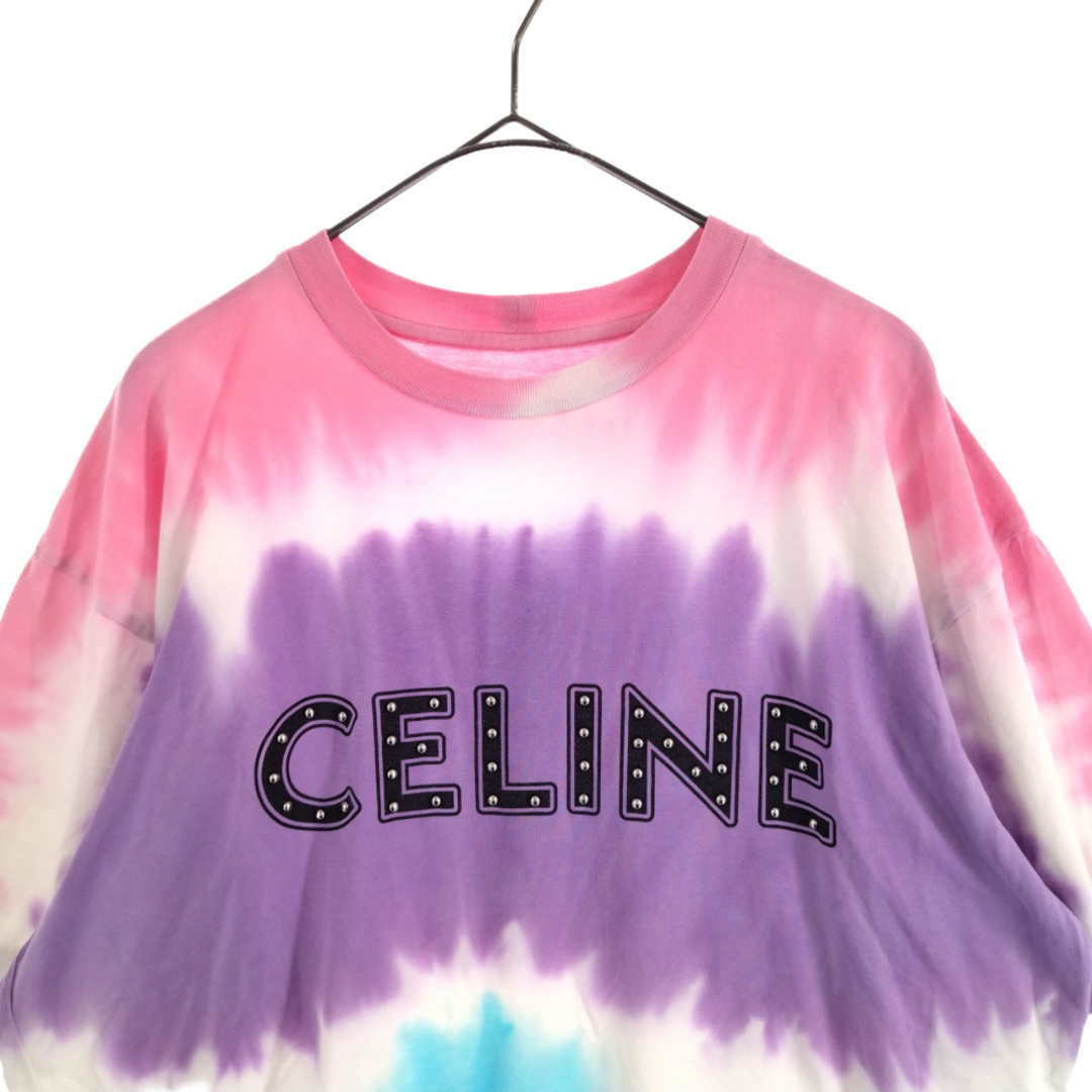 CELINE セリーヌ 21SS スタッズロゴプリントルーズ半袖Tシャツ 2X687956M マルチ