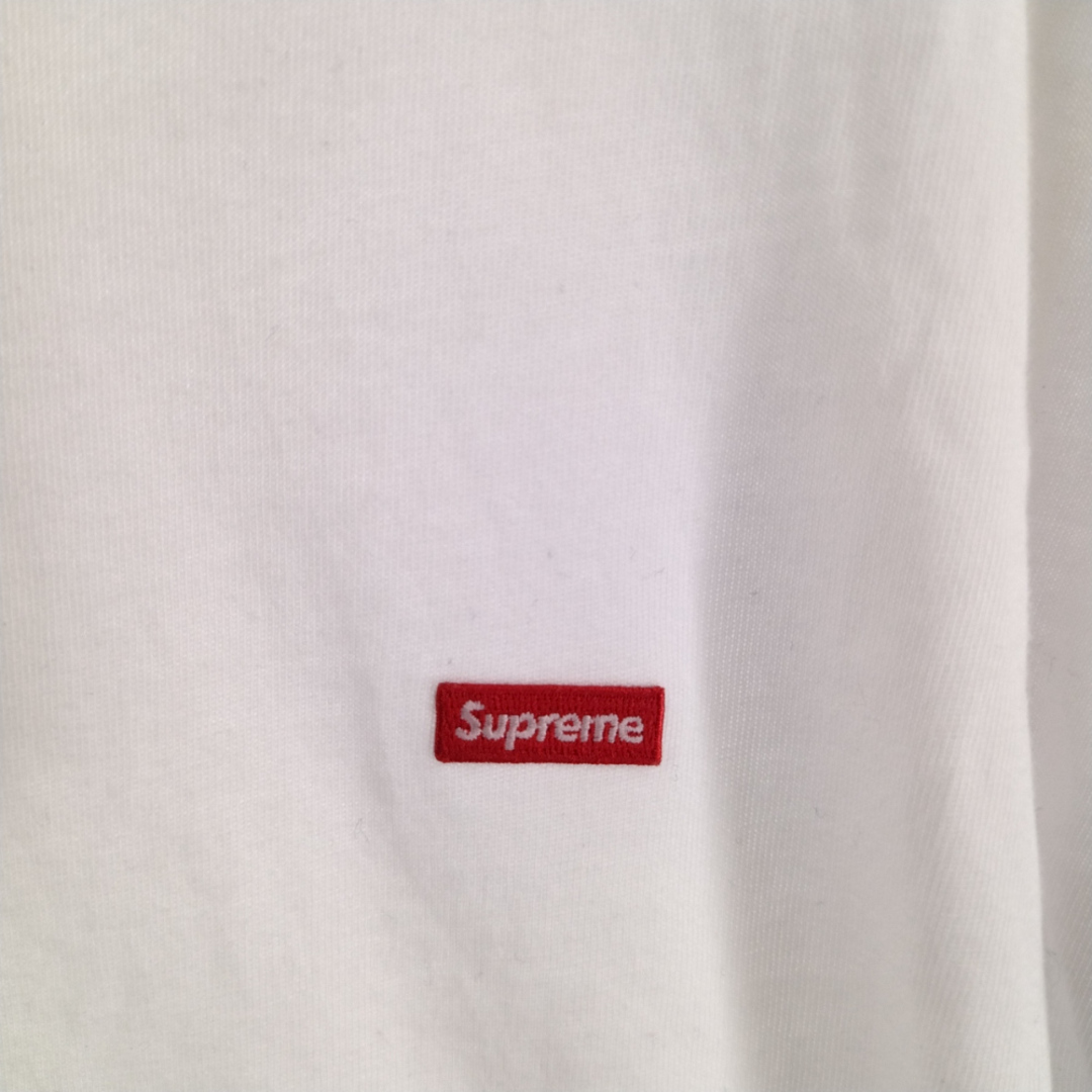 Supreme(シュプリーム)のSUPREME シュプリーム 22SS Small Box Logo L/S スモールボックスロゴ クルーネック長袖Tシャツ ホワイト/レッド メンズのトップス(Tシャツ/カットソー(七分/長袖))の商品写真