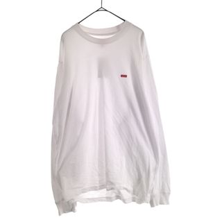 シュプリーム(Supreme)のSUPREME シュプリーム 22SS Small Box Logo L/S スモールボックスロゴ クルーネック長袖Tシャツ ホワイト/レッド(Tシャツ/カットソー(七分/長袖))