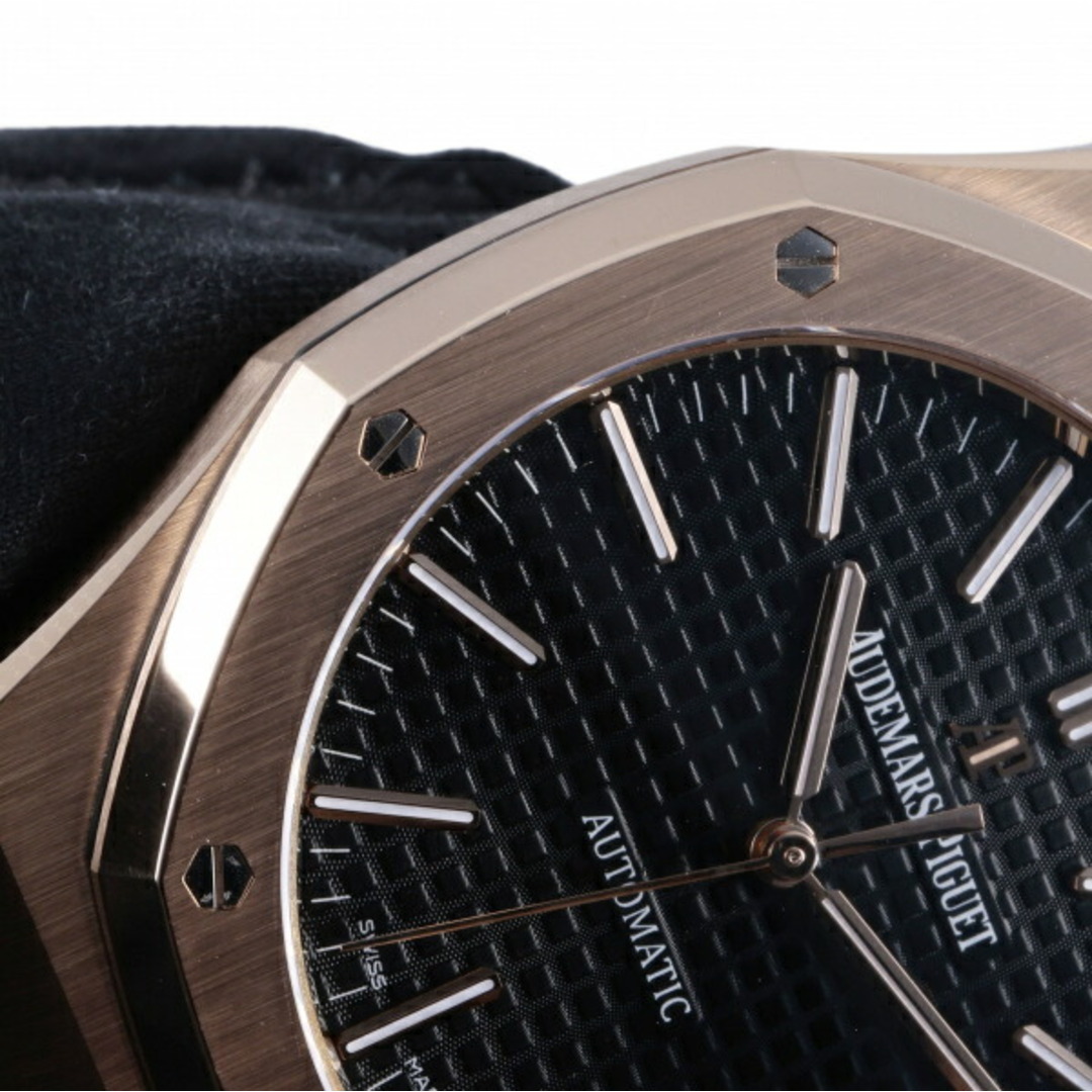 オーデマ・ピゲ AUDEMARS PIGUET ロイヤルオーク 15400OR.OO.D002CR.01 ブラック文字盤 中古 腕時計 メンズ メンズの時計(腕時計(アナログ))の商品写真