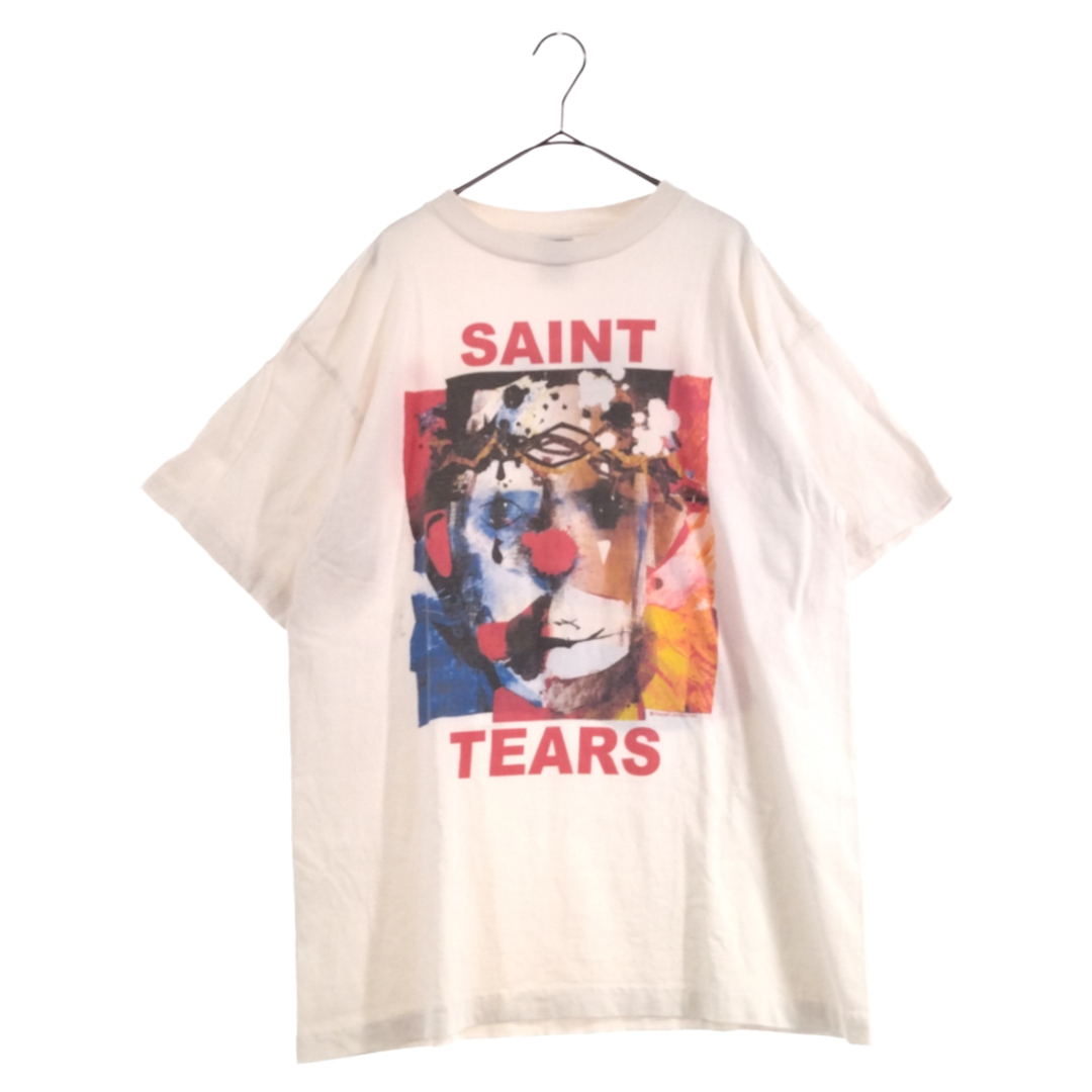 53センチ袖丈SAINT MICHAEL セントマイケル 23SS ×DENIM TEARS デニムティアーズ プリント 半袖 T シャツ ホワイト SM-S23-0000-092