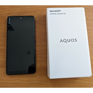 アクオス(AQUOS)のAQUOS sense4 lite ブラック １台(スマートフォン本体)