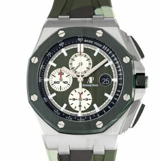 オーデマ・ピゲ AUDEMARS PIGUET ロイヤルオーク オフショア クロノグラフ ブティック限定400本 26400SO.OO.A055CA.01 カーキ/シルバー文字盤 中古 腕時計 メンズ(腕時計(アナログ))