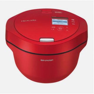 シャープ(SHARP)のSHARP ヘルシオ ホットクック 電気無水鍋 2.4L レッド系 KN-HW2(その他)