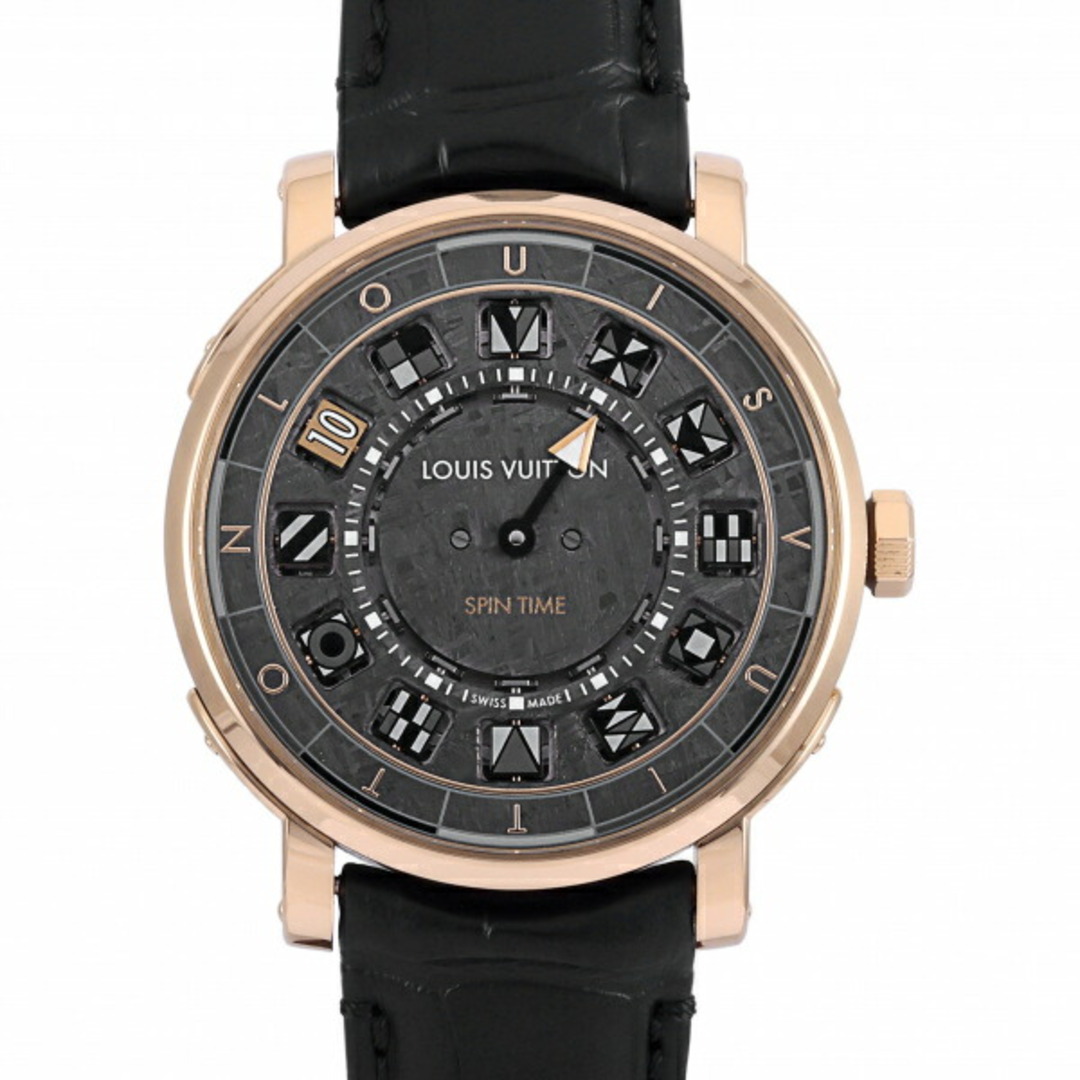 ルイ・ヴィトン LOUIS VUITTON エスカル スピン タイム メテオライト オトマティック Q5EGA3 グレー文字盤 中古 腕時計 メンズ メンズの時計(腕時計(アナログ))の商品写真
