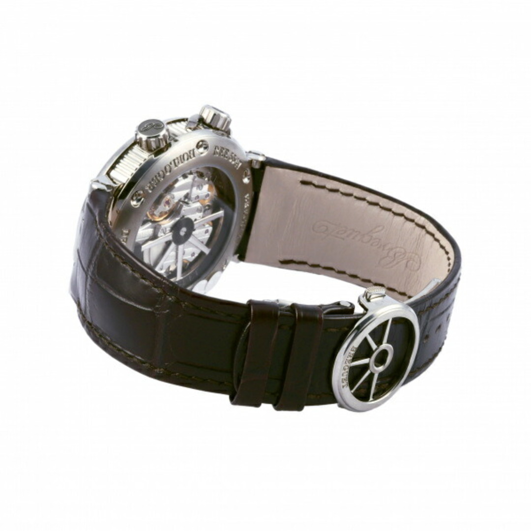 ブレゲ Breguet マリーン アラーム ミュージカル 5547 5547TI/G2/9ZU グレー文字盤 中古 腕時計 メンズ メンズの時計(腕時計(アナログ))の商品写真
