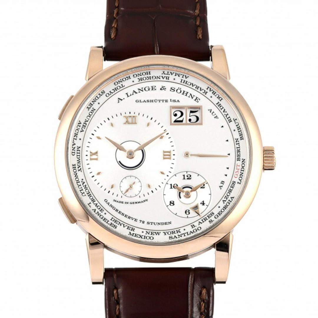 ランゲ＆ゾーネ A.LANGE & SOHNE ランゲ1 タイムゾーン 136.032 シルバー文字盤 中古 腕時計 メンズ メンズの時計(腕時計(アナログ))の商品写真