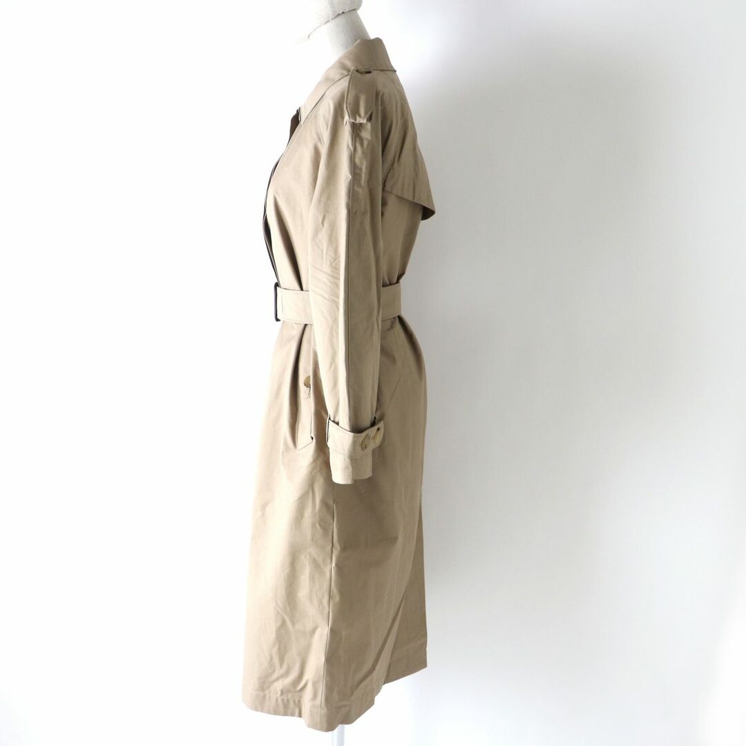 未使用◎正規品 MaxMara The Cube マックスマーラ ザ キューブ レディース ロング丈 シングルトレンチコート ブラウンベージュ系 36 タグ付