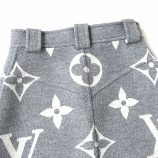 ルイヴィトン LOUIS VUITTON モノグラム ボトムス ウール グレー 未使用 スカート ジャイアントモノグラム