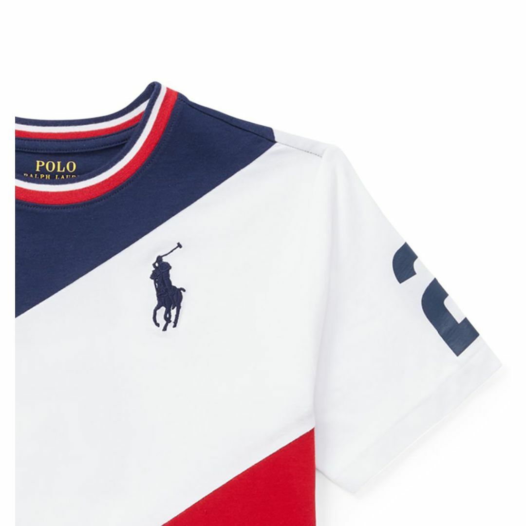 Ralph Lauren(ラルフローレン)の☆新品☆115 ラルフローレン コットンTシャツ ネイビーマルチ 8942 キッズ/ベビー/マタニティのキッズ服男の子用(90cm~)(Tシャツ/カットソー)の商品写真