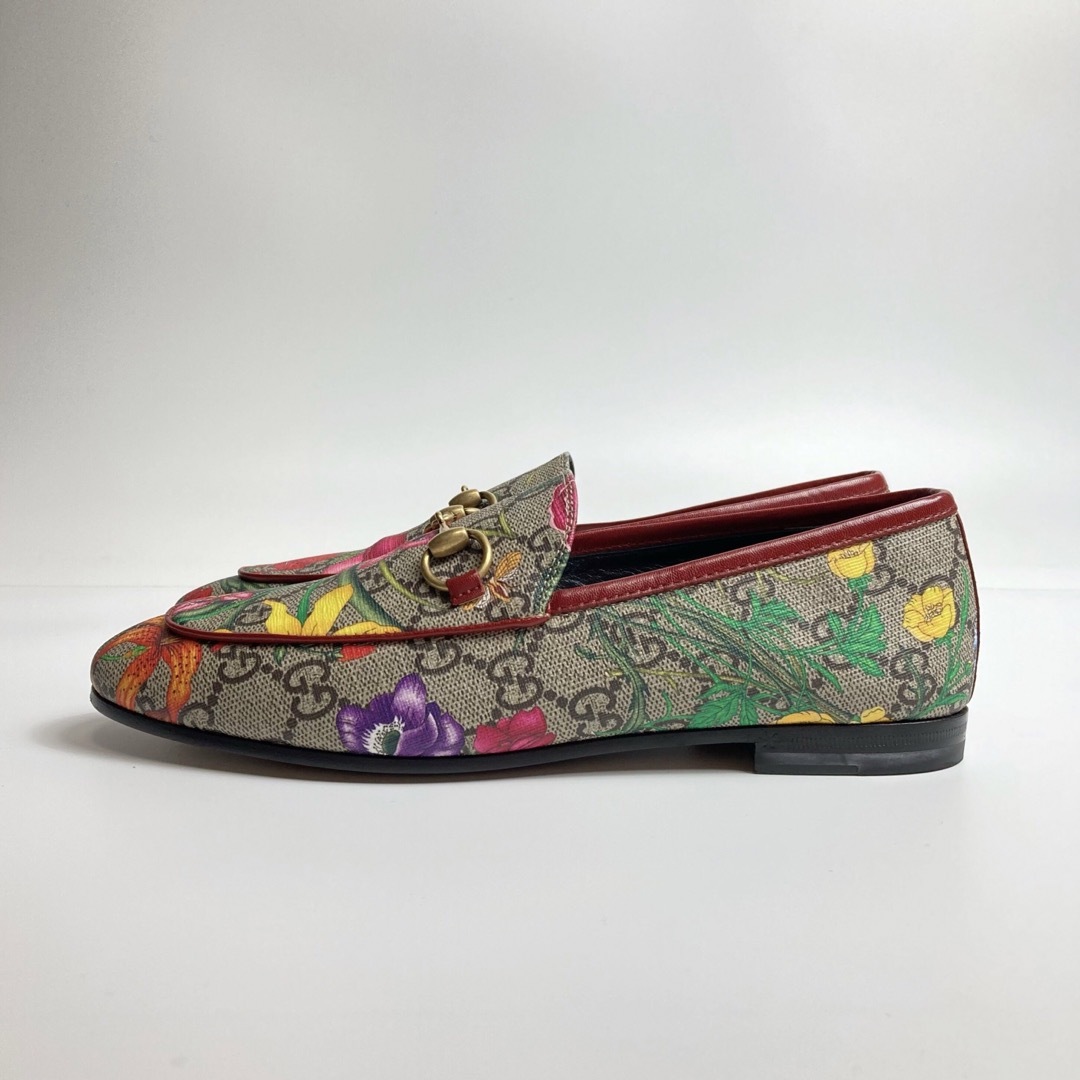 美品 現行 GUCCI グッチ フローラ シューズ レディース GG柄 22cm