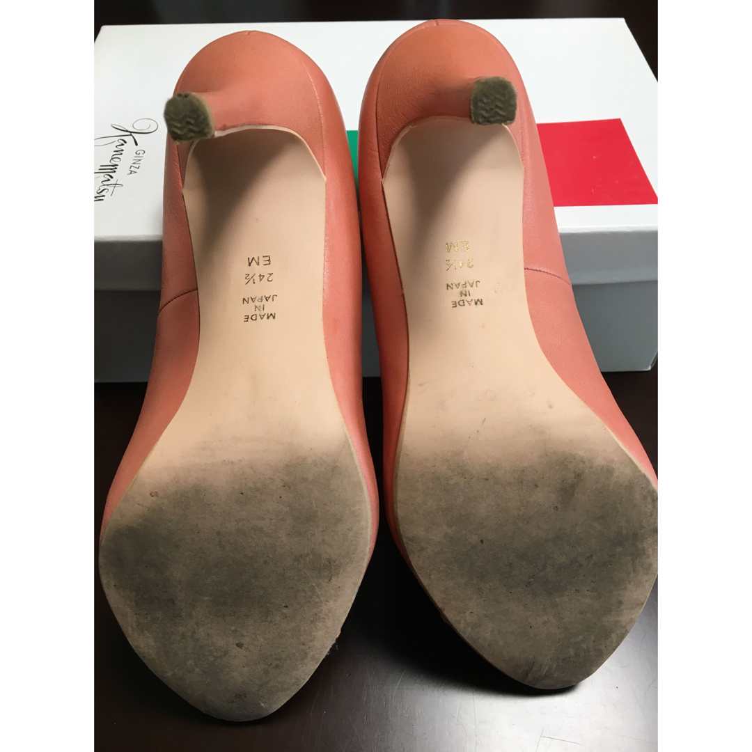 DIANA(ダイアナ)のDIANA オレンジパンプス サイズ24.5cm レディースの靴/シューズ(ハイヒール/パンプス)の商品写真