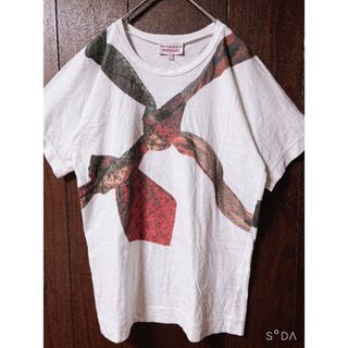 ヴィヴィアンウエストウッド(Vivienne Westwood)の【Vivienne Westwood】ヴィヴィアン　スカーフプリント　tシャツ(Tシャツ(半袖/袖なし))