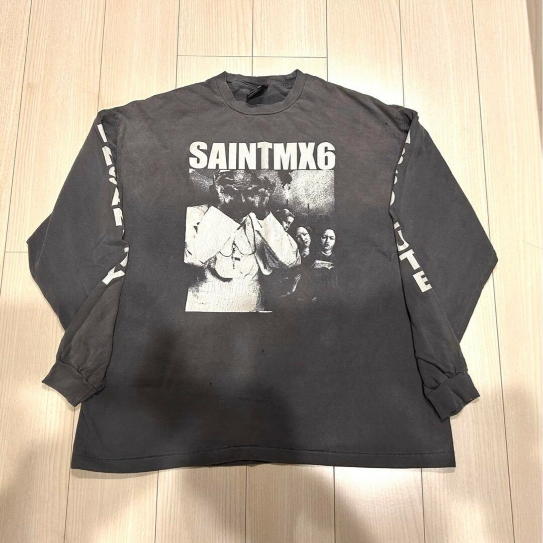 激安超特価 23SS SAINT Mxxxxxx LS TEE MX6 ロンT XL 黒