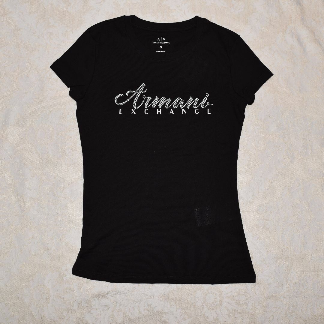 【新品・未使用】Armani Exchange ロゴ Tシャツ　レディースS