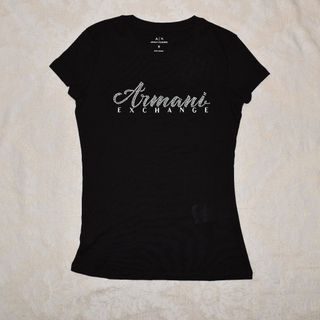 アルマーニエクスチェンジ(ARMANI EXCHANGE)の【新品・未使用】Armani Exchange ロゴ Tシャツ　レディースS(Tシャツ(半袖/袖なし))