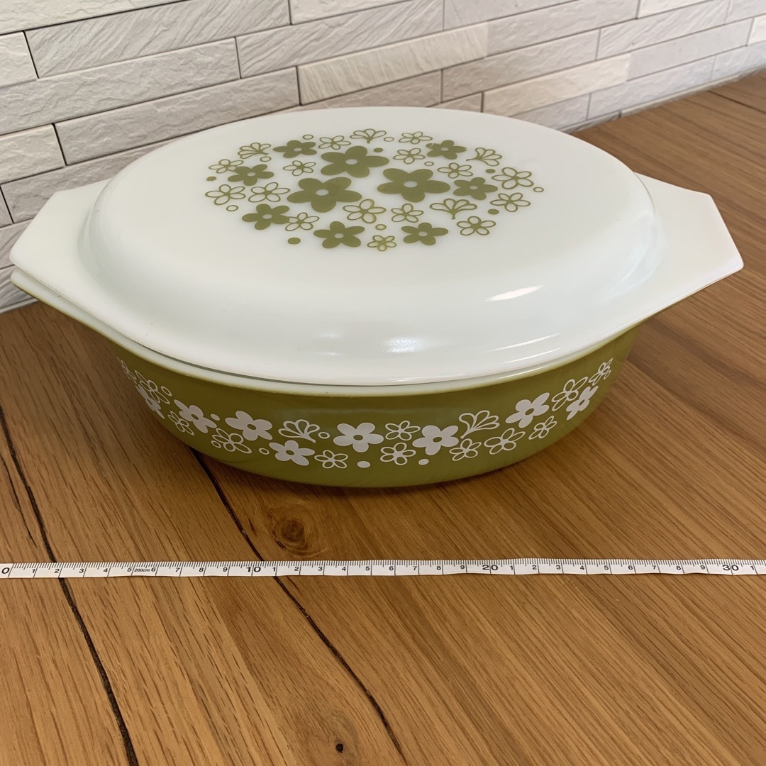 Pyrex(パイレックス)のオールドパイレックス　プレート（蓋付き） インテリア/住まい/日用品のキッチン/食器(食器)の商品写真