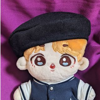 ボウダンショウネンダン(防弾少年団(BTS))の♥️ ドール用 ベレー帽 / 黒 ♥️ BTS SKZOO 帽子 ぬいぐるみ用(ぬいぐるみ)