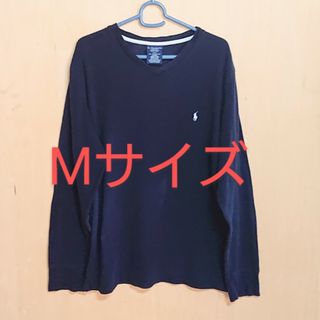 ポロラルフローレン(POLO RALPH LAUREN)のポロラルフローレン Mサイズ 紺 綿100% 長袖 カットソー ロングTシャツ(Tシャツ/カットソー(七分/長袖))