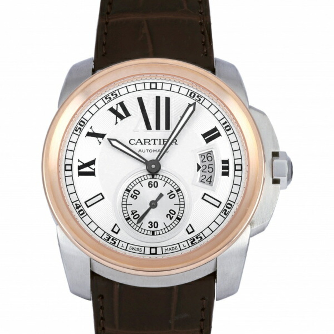 カルティエ Cartier カリブル ドゥ W7100039 シルバー文字盤 中古 腕時計 メンズ