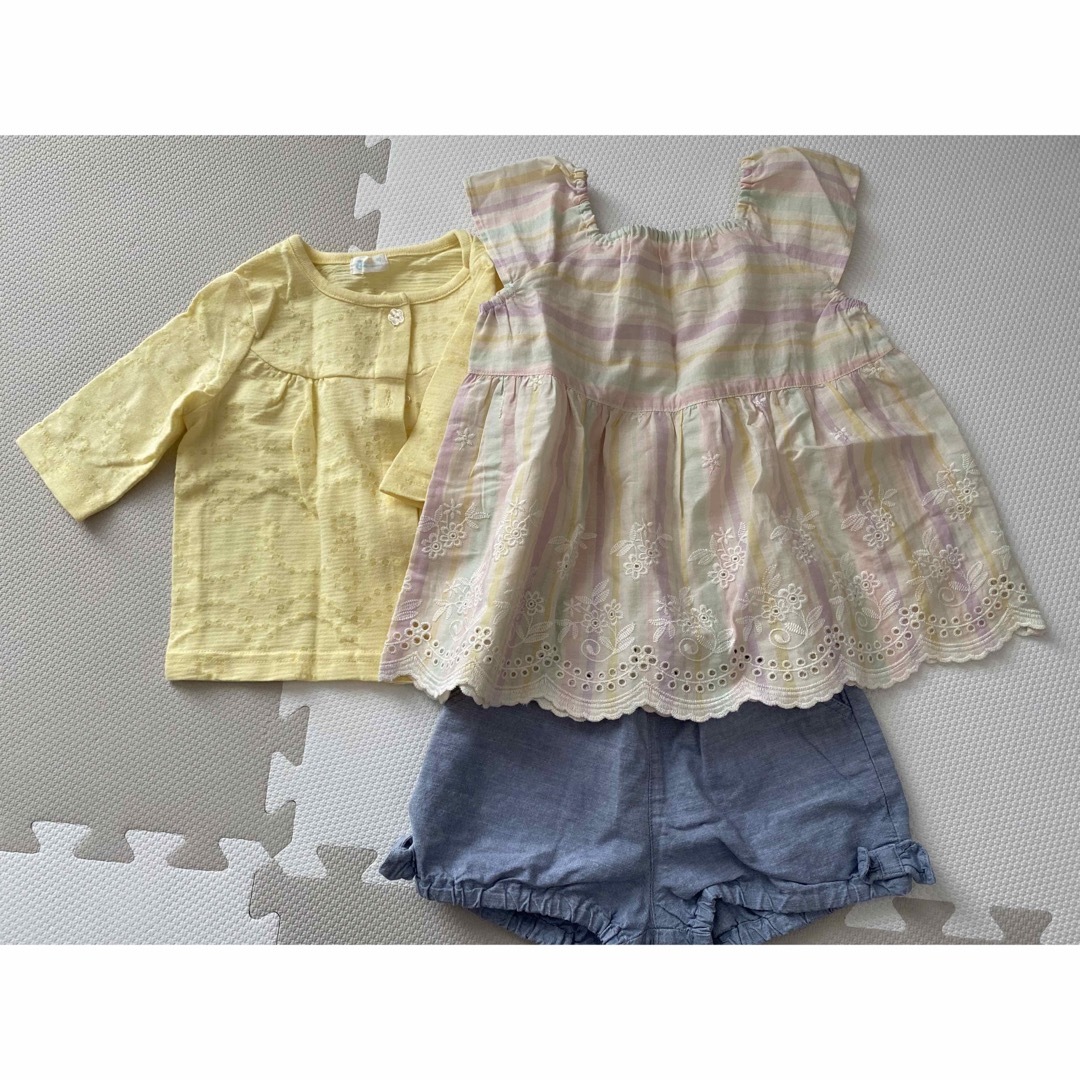 Combi mini(コンビミニ)のカーディガン　他　まとめ売り　90cm  キッズ/ベビー/マタニティのキッズ服女の子用(90cm~)(カーディガン)の商品写真