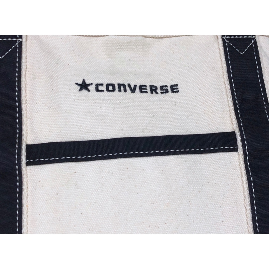 CONVERSE(コンバース)のCONVERSE コンバース キャンバストートバッグ 刺繍 ブラック 黒 星 6 レディースのバッグ(トートバッグ)の商品写真